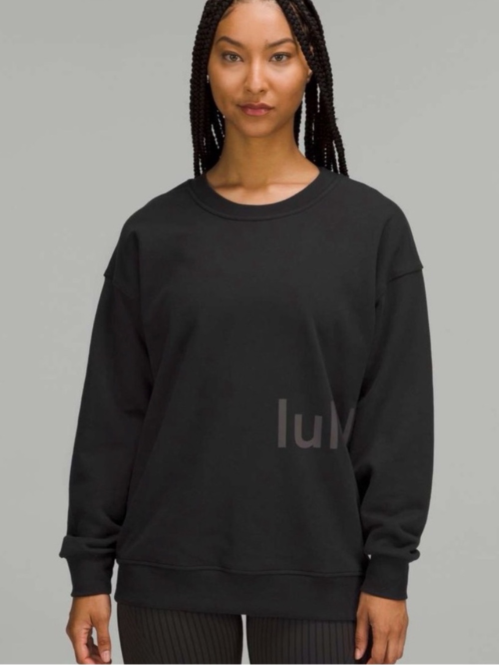 Lululemon Perfectly Oversized Graphic Crew Sz 8